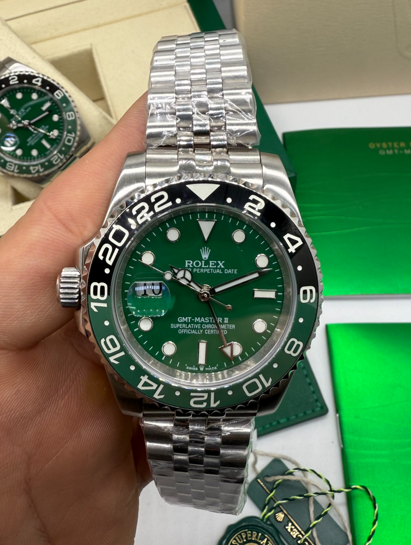 Rolex GMT Master ll SPRITE Pulseira Jubilee 40mm