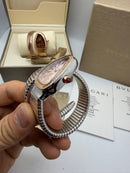 Bvlgari Serpenti Tubogas 01 Volta 35mm Aço/Dourado Mostrador Rose - Cravejado