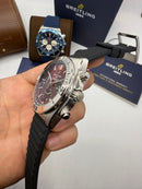 Breitling Super Chronomat Aço 44mm Pulseira Borracha