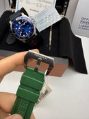 Panerai Luminor Marina 44mm Aço Mostrador Verde Pulseira Borracha
