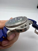 Panerai Luminor Submersible 47mm Aço Mostrador Azul