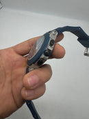Bvlgari Aluminium Crono 44mm - Aço - Mostrador Azul