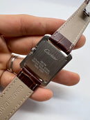 Cartier Relógio Tank Française Aço/Rose 39mm/36mm  - Couro