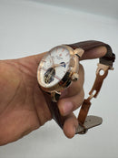 Patek Phillippe Turbilhão Perpetuo 42mm Aço/Rosê, Pulseira Couro