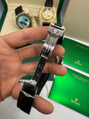 Rolex Daytona 40mm Aço Mostrador Ice Blue Luneta Marrom