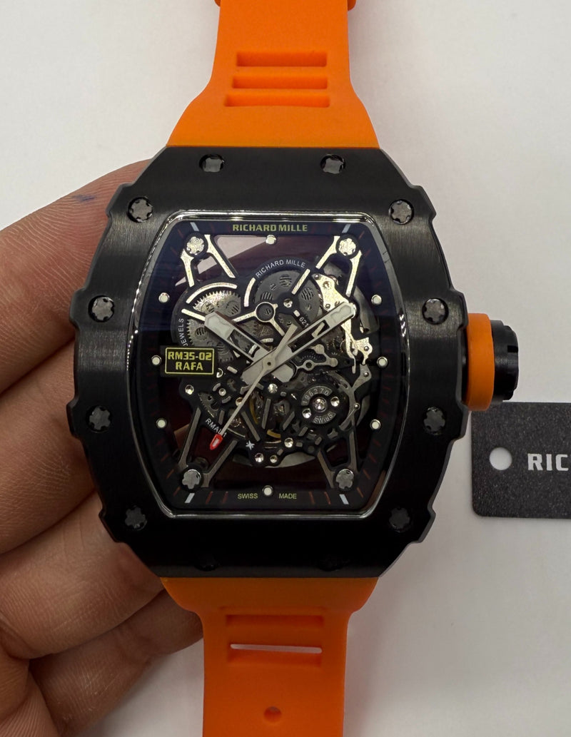 RICHARD MILLE RM 35-02 Rafael Nadal 45mm Aço/OxBlack