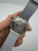 Hublot Big Bang 44mm Aço/OxSilver Mostrador Preto Esqueleto