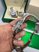 Rolex Daytona 40mm Aço, Mostrador Azul