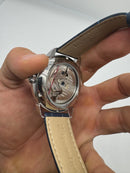 Patek Phillippe Fases da Lua Turbilhão 42mm Aço, Pulseira Couro