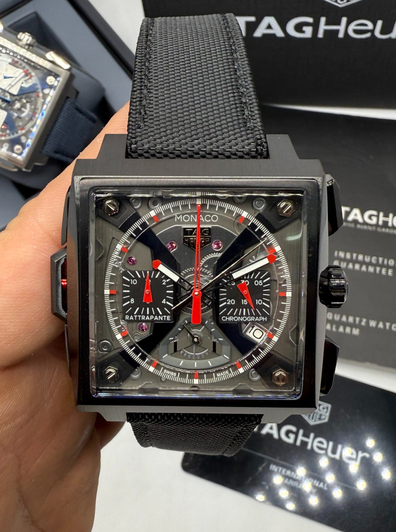 TAG Heuer Monaco Split-Seconds Chronograph 44mm, Mostrador Cinza