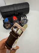 Roger Dubuis Excalibur Tourbillon Duplo 45mm Aço/Rose