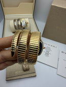 Bvlgari Serpenti Tubogas 02 Voltas 35mm Aço/Dourado Mostrador Preto