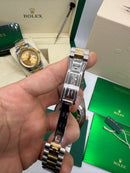 Rolex Day-Date Presidente 40mm Aço/Dourado Mostrador Branco