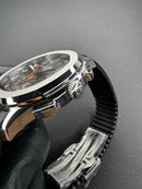 Patek Philippe Aquanaut 42mm Aço Mostrador Preto Pulseira Borracha