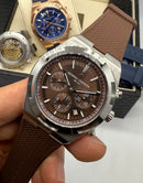 Vacheron Constantin Overseas Crono Aço 41mm, Mostrador Marrom