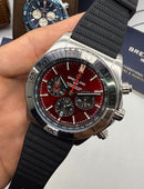 Breitling Super Chronomat Aço 44mm Pulseira Borracha
