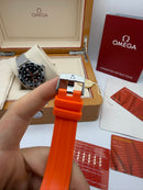 Omega Seamaster Co-Axial 40mm Mostrador Preto - Puls. Borracha