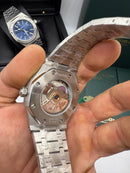 Audemars Piguet Royal Oak 41mm Aço Mostrador Grafite Bezel Aço Pulseira Aço