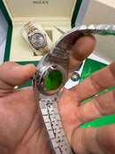 Rolex DateJust 41/36mm Aço, Mostrador Azul, Pulseira Oyster