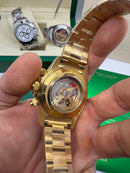 Rolex Daytona 40mm Aço Dourado, Mostrador Dourado