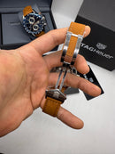 TAG Heuer Carrera Aço Calibre S, Chronograph Eletrônico, 44 mm, Puls. Couro