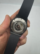 Hublot Classic Fusion 45mm Aço/OxBlack, Mostrador Preto