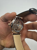 Patek Philippe Classic Turbilhão 40mm Aço/Rose, Pulseira Couro