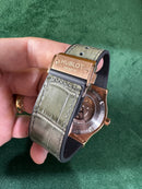 Hublot Classic Fusion 45mm Aço Rosê Mostrador Cinza Puls. Couro com Borracha