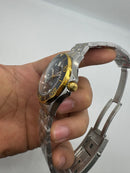 Omega Seamaster Co-Axial 40mm Aço/Dourado Mostrador Preto