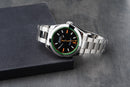 Rolex Milgauss 40mm Aço Mostrador Preto Luneta Lisa Pulseira Oyster