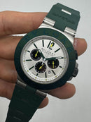 Bvlgari Aluminium Titanium Crono 44mm - Aço - Mostrador Branco