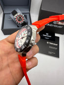 TAG Heuer F1 Solargraph 38mm Vermelho - Pulseira Borracha -