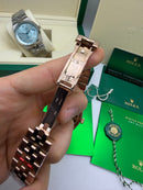 Rolex Oyster Perpetual Land‑Dweller 40mm Aço/Rose, Mostrador Prata