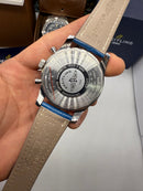 Breitling Navitimer 42mm Aço Pulseira Couro