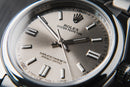 Rolex Oyster Perpetual 41/36mm Aço Mostrador Cinza Luneta Baulada