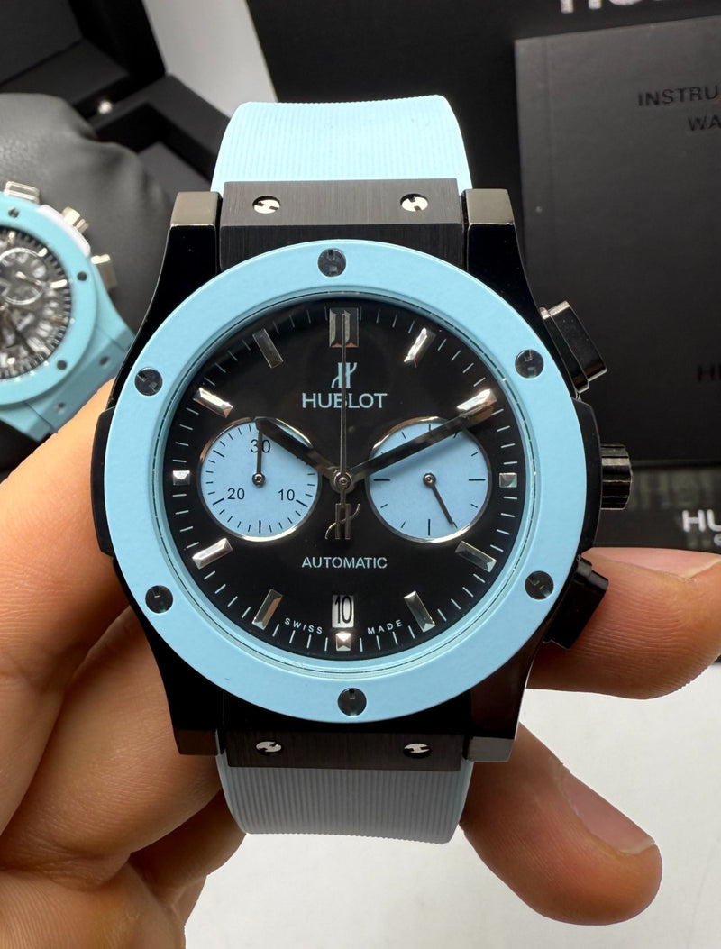Hublot Classic Fusion Aço Black Magic Blue Chrono 45mm Aço/OxBlue