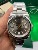Rolex Oyster Perpetual 36mm/41mm Aço Mostrador Cinza