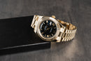 Rolex Day-Date 40mm Dourado, Mostrador Preto Luneta Canelada
