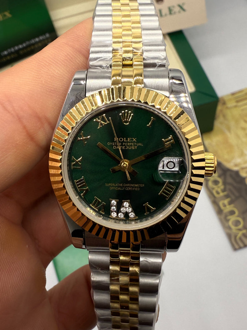 Rolex Date-Just 31mm Aço/Dourado Pulseira Jubilee