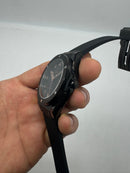 Hublot Classic Fusion Aço/OxBlack 45mm, Mostrador Preto, Sifras Árabe Rose