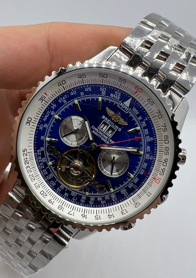Breitling Navitimer 44mm Aço Turbilhão