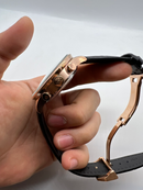 IWC PORTUGIESER CRONÓGRAFO - Aço Rose 41mm - Mostrador Preto