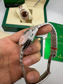 Rolex Datejust 36mm/31mm Aço - Mostrador Rosa - Puls. Jubilee - CLONE