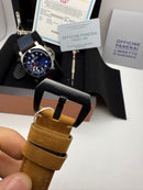 Panerai Luminor Marina GMT 44 mm Aço/OxBlack Mostrador Preto