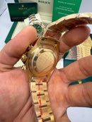 Rolex Daytona 40mm Aço/Dourado, Mostrador Preto