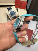 Patek Philippe Nautilus 39mm, TIFFANY, Pulseira Couro