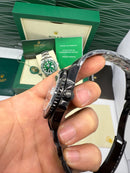 Rolex Submariner Date 41mm Aço/OxBlack Mostrador Preto Luneta Preta Puls. Oyster
