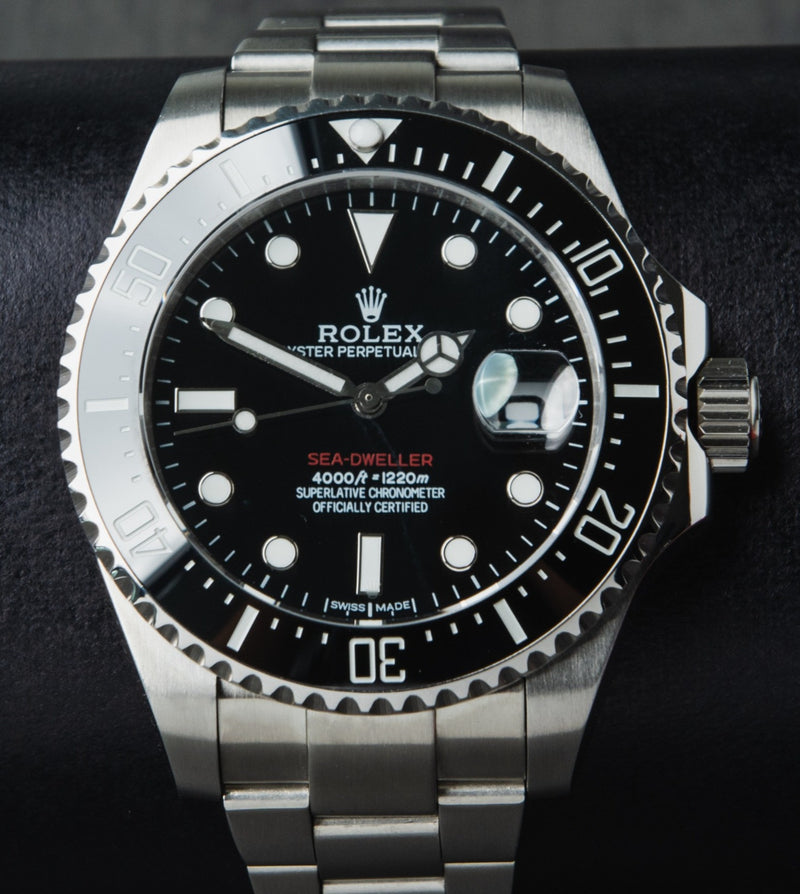 Rolex Sea-Dweller 43mm Aço Mostrador Preto Luneta Preta