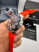 TAG Heuer F1 Solargraph 38mm Vermelho - Pulseira Borracha -