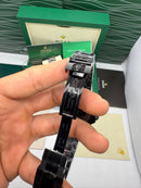 Rolex Submariner Date 41mm Aço/OxBlack Mostrador Preto Luneta Preta Puls. Oyster